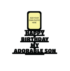 Happy Birthday My Adorable Son Stand Frame