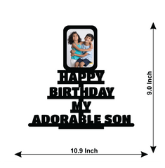 Happy Birthday My Adorable Son Stand Frame