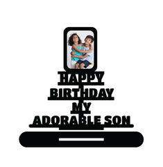 Happy Birthday My Adorable Son Stand Frame