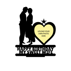 HAPPY BIRTHDAY MY SWEET WIFE STAND FRAME