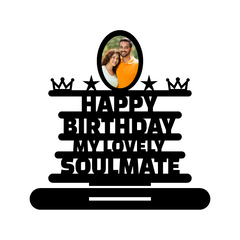 HAPPY BIRTHDAY MY LOVELY SOULMATE STAND FRAME