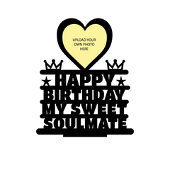 HAPPY BIRTHDAY MY SWEET SOULMATE STAND FRAME