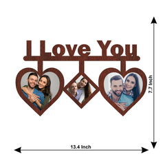 I LOVE YOU TWO DIFFERENT SHAPE IMAGES OF WALLFRAME