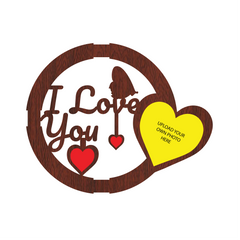 I LOVE YOU SINNGLE IMAGE WALLFRAME