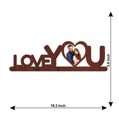 LOVE YOU A HEART SHAPE SINGLE IMAGE WALLFRAME