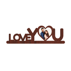 LOVE YOU A HEART SHAPE SINGLE IMAGE WALLFRAME