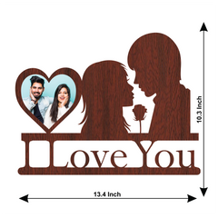 I LOVE YOU HEART SHAPE WALLFRAME