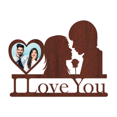 I LOVE YOU HEART SHAPE WALLFRAME