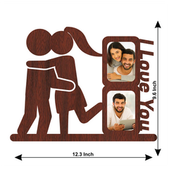 I LOVE YOU A RECTANGLE SHAPE IMAGE WALLFRAME