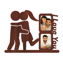 I LOVE YOU A RECTANGLE SHAPE IMAGE WALLFRAME