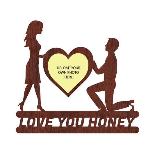 LOVE YOU HONEY SINGLE IMAGE WALLFRAME