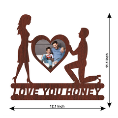 LOVE YOU HONEY SINGLE IMAGE WALLFRAME