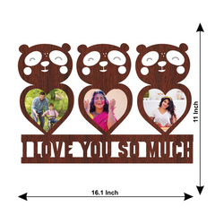 I LOVE YOU SO MUCH A TEDDY WALLFRAME