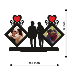 COUPLES DOUBLE IMAGE STAND FRAME