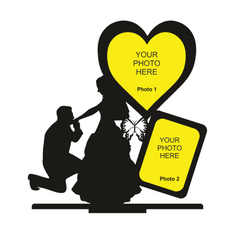 DOUBLE IMAGE COUPLE STAND FRAME 56