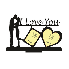 I LOVE YOU DOUBLE IMAGE STAND FRAME 125