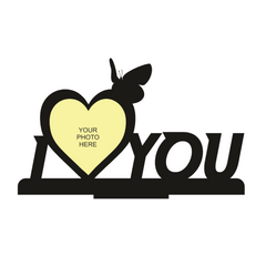 I LOVE YOU SINGLE IMAGE STAND FRAME 123