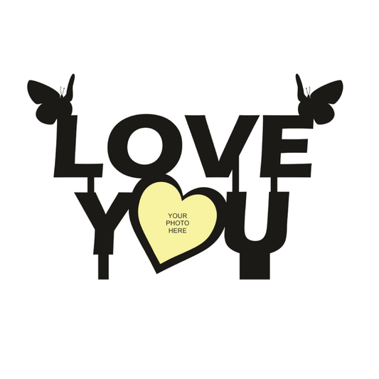 LOVE YOU SINGLE IMAGE STAND FRAME 90