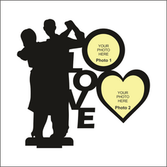 LOVE DOUBLE IMAGE STAND FRAME