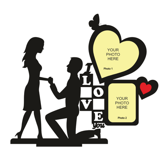 I LOVE YOU DOUBLE IMAGE STAND FRAME 122