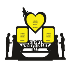 HAPPY ANNIVERSARY DAY STAND FRAME