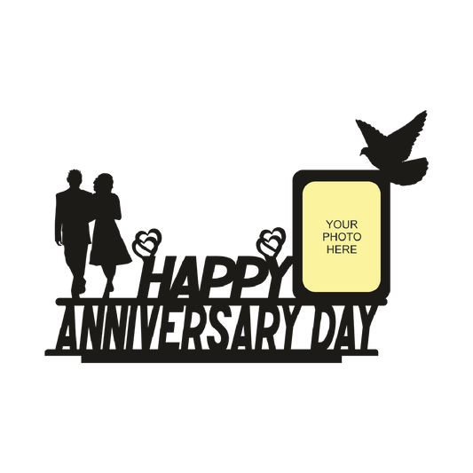 HAPPY ANNIVERSARY DAY TO MY LOVELY WIFE STAND FRAME