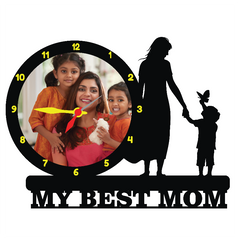 Customised My Best Mom Single Image Wallclock