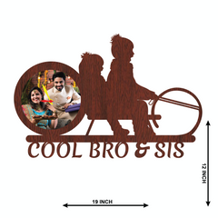 Cool Bro and Sis Wallframe