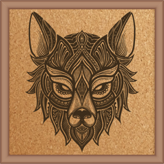 Next Print Laser Engraved Animal Mandala Design