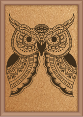 Next Print Laser Engraved Ornamental Owl Design