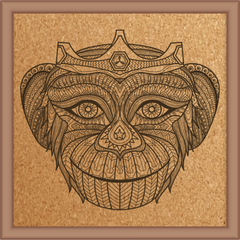 Next Print Laser Engraved Monkey Design