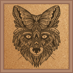 Next Print Laser Engraved Animal Mandala Design