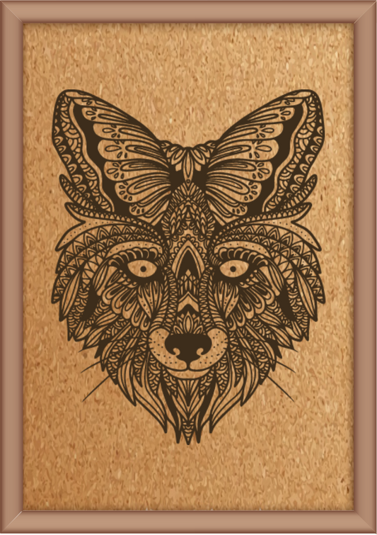 Next Print Laser Engraved Animal Mandala Design