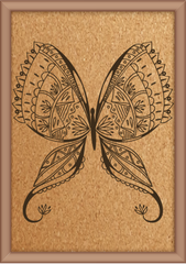 Next Print Laser Engraved Ornamental Butterfly Design