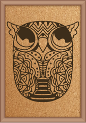 Next Print Laser Engraved Ethnic Owl Design
