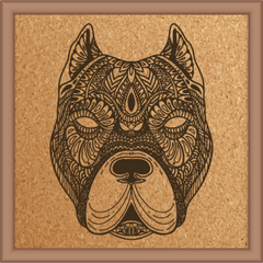 Next Print Laser Engraved Animal Mandala Design