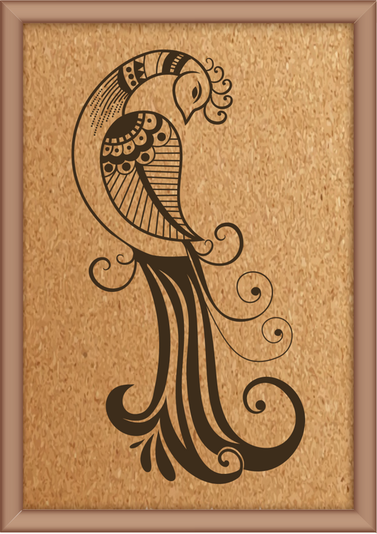 Next Print Laser Engraved Ornamental Floral Element Design