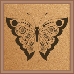 Next Print Laser Engraved Ornamental Floral Element Design