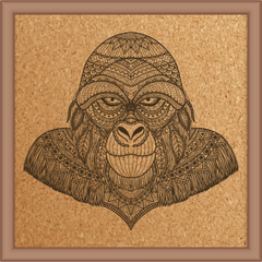 Next Print Laser Engraved Gorilla Design