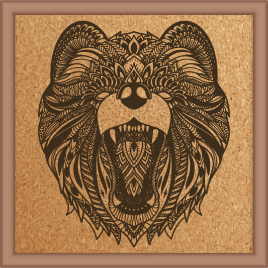 Next Print Laser Engraved Animal Mandala Design
