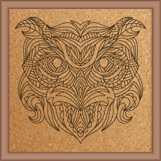 Next Print Laser Engraved Animal Mandala Design