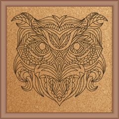 Next Print Laser Engraved Animal Mandala Design