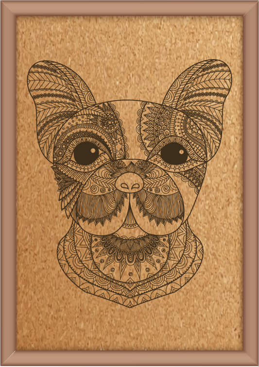 Next Print Laser Engraved Dog Head Design