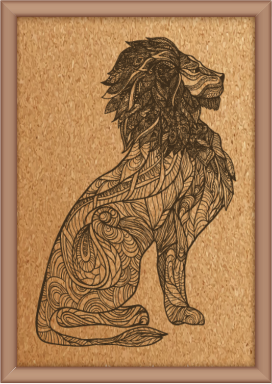Next Print Laser Engraved Lion Design
