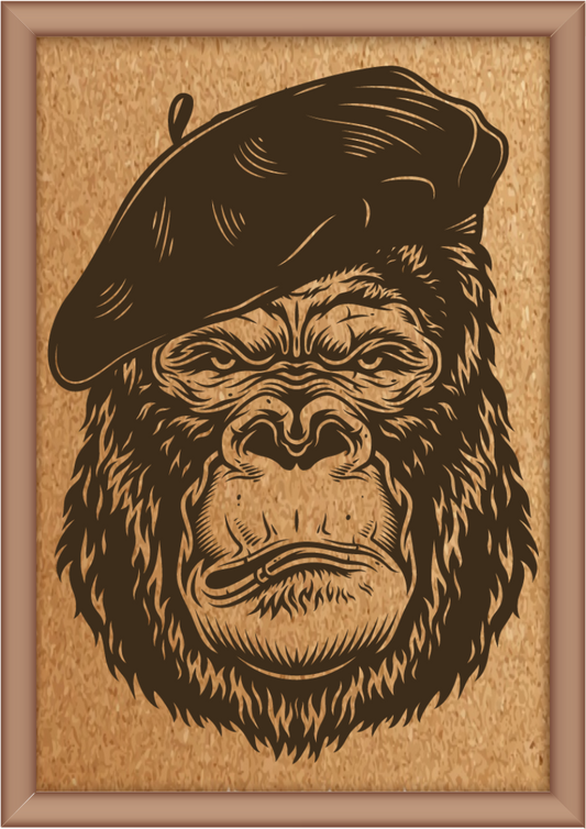 Next Print Laser Engraved Cool Gorilla Design