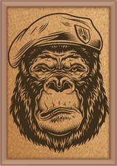 Next Print Laser Engraved Cool Gorilla Design