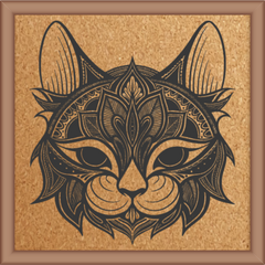 Next Print Laser Engraved Decorative Animal Mandala design