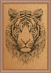 Next Print Laser Engraved Tiger Design