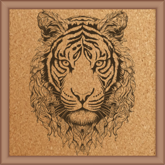 Next Print Laser Engrave Tiger Design