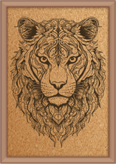 Next Print Laser Engraved Tiger Design